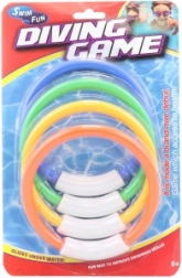 Merülő gyűrűk készlete vízbe (4 db)