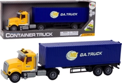 Teherautó pótkocsival, effektekkel és meghajtással