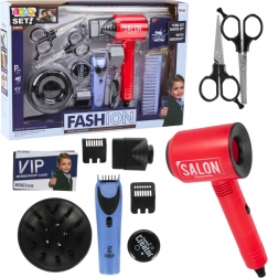 Fodrász készlet fiúk számára hajszárítóval és tartozékokkal