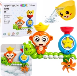 Fürdőjáték majommal és tapadókorongos pohárral