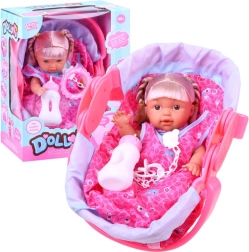 Baba hordozóval és kiegészítőkkel