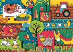 Puzzle Nap a farmán 60 darab