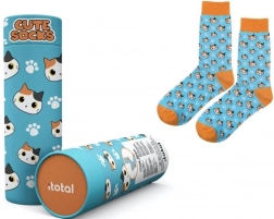 Pamut zokni kék cicával