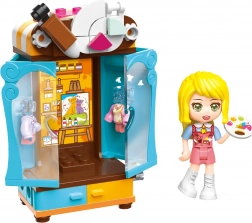 Qman UNA Series festő kislány ruhásszekrény építőkészlet