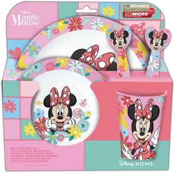 Műanyag étkészlet MINNIE, 5 db