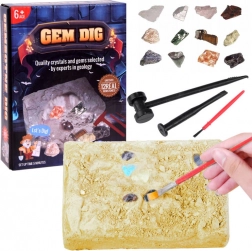 Régészeti készlet – drágakő-ásatás gyerekeknek