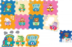 Puha építőkockák állatokkal és számokkal