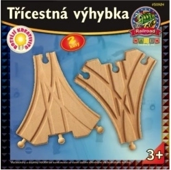 Háromutas váltó fa vonatpályákhoz – 2 db