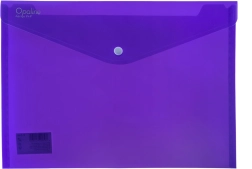 Műanyag patentos irattartó A4 OPALINE, lila, 180 µm