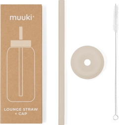 Muuki Lounge szívószál és fedél Summer Sand