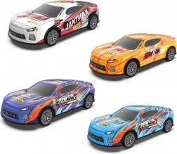 Driftelő fém lendkerekes autó 17 cm