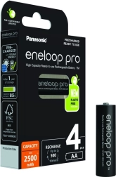 ENELOOP Pro AA 2500 mAh akkumulátorok, 4 db-os készlet