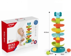 Csúszdás torony és labdák – Kiselefánt