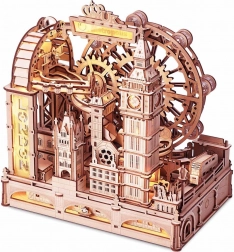 Rokr 3D fa puzzle London – mechanikus golyópályás modell, 431 darab