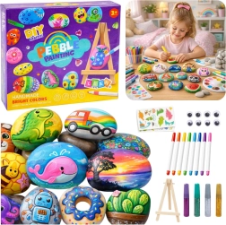 Kőfestő kreatív készlet mini állvánnyal