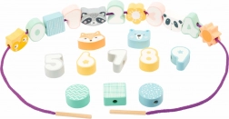 Fűzhető fa gyöngyök pasztellszínekben SMALL FOOT