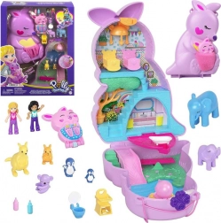 Polly Pocket kengurus kézitáska – összecsukható játékszett figurákkal
