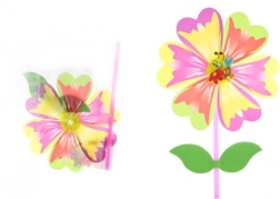 Szélforgó virág műanyag pálcán