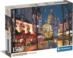 Puzzle 1500 darabos compact Párizs Montmartre