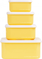 Állatbarát mintás négy uzsonnás doboz készlet