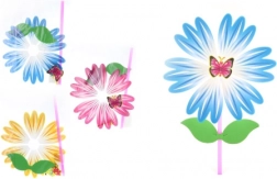 Szélforgó virág műanyag pálcán