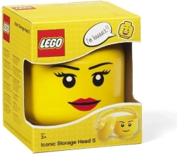 Lego tároló fej mini – lány