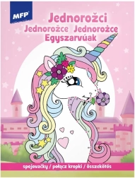 Összekötős kifestő Unikornisok 210 × 276 mm, 32 oldal