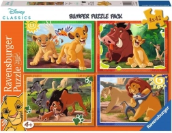 RAVENSBURGER puzzle Disney: Az oroszlánkirály 4×42 darab