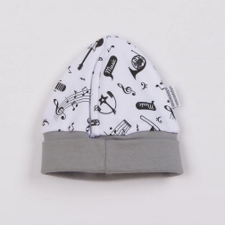 Újszülött pamut sapka NEW BABY Music