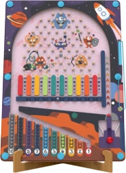 Mágneses flipper Űr 2 az 1-ben – fa játék 2Kids Toys