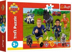 Puzzle Tűzoltó Sam – Készen segíteni, 30 darab, TREFL