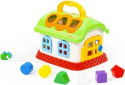 Vidám gyerek házikó – formabedobó fogantyúval