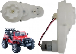 12 V-os, 11000 RPM-es motor váltóművel HP012 járműhöz