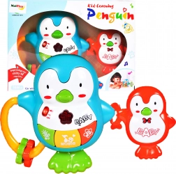 Zenélő pingvin – csörgő fényekkel és hangokkal