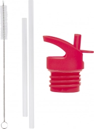 A Little Lovely Company rozsdamentes acél palack tartozék készlet Cseresznye