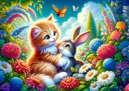 Puzzle Tesó Nyuszi 25 Darabos