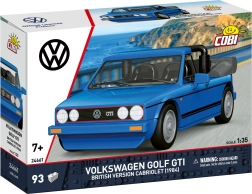 Cobi Volkswagen Golf GTI Cabriolet 1984 brit változat 1:35 (93 db alkatrész)