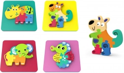 Állatos habszivacs puzzle 14x14 cm