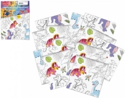 Kiszínezhető szalvéták – dinoszauruszok