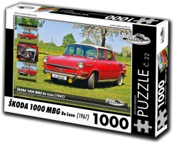 retro autók puzzle Škoda 1000 MBG De Luxe, 1000 darab