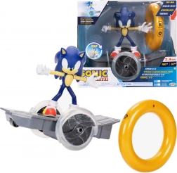 JAKKS SONIC THE HEDGEHOG készlet – figura távirányítós járművön gyűrűvel