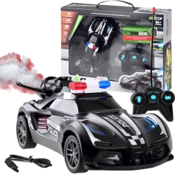 Távirányítású rendőrautó füsthatással