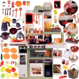 gyerek interaktív konyha gőzzel, vízzel, fényekkel és hangokkal – 88 darab