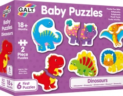 Baby puzzle dinoszauruszok 6×2 darab GALT
