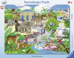Ravensburger puzzle Látogatás az állatkertben, 45 darab
