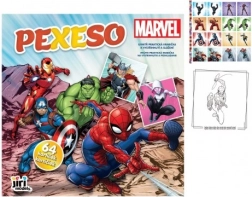 Párosító játék füzetben MARVEL – 64 kártya, 21,5 × 21,5 cm