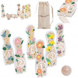 Fa kuglibábuk gyerekeknek 6 db labdával CLASSIC WORLD