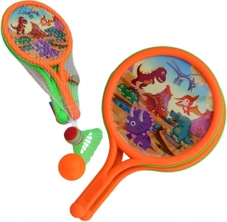 Külső szórakozásra szett ütőkkel, labdával és kosárral