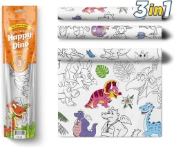 Pexi festhető terítők - Boldog dinoszauruszok