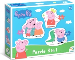 Peppa malac kirakó – család 3 az 1-ben (2, 3 és 4 darabos) DODO